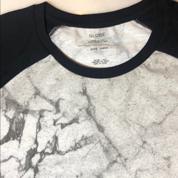 🆕 GLOBE WHITE MARBLE MOONSHINE LONG SLEEVE TEE - Picture 8 of 8
